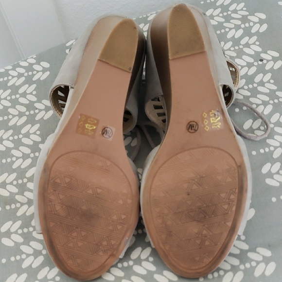 CL by Laundry Tan Heeled Sandals with Ankle Wrap - Picture 4 of 7